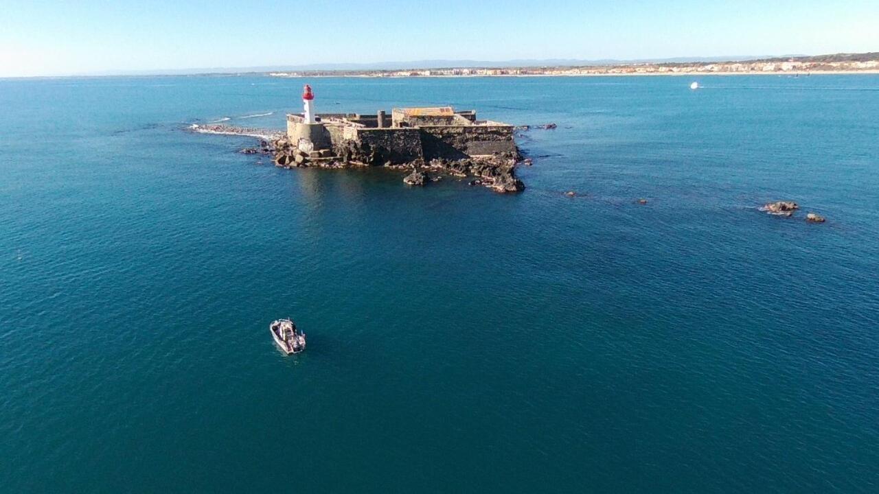 Appartement Vue Exceptionnelle Sur La Mer, Piscine, Parking Prive - Sur L'Ile Des Pecheurs Agde Eksteriør billede